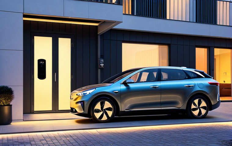 기아 EV9의 배터리 충전시간 - Home Charging Setup**

"A modern Parisian apartment building with a sleek, fully electric Kia EV9 pa...