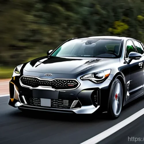 기아 스팅어 스포츠 성능 리뷰 - **Prompt 1: The Heart of the Beast on a Winding Road**
    A dynamic, low-angle shot of a sleek, dar...